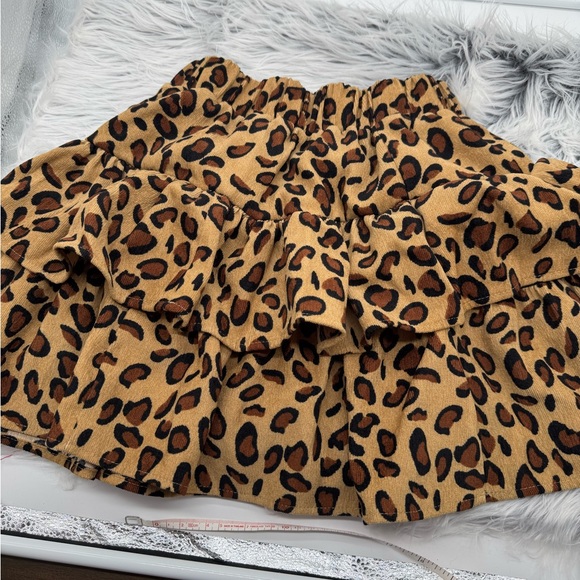 Leopard Print Ruffle Skirt - Picture 2 of 2